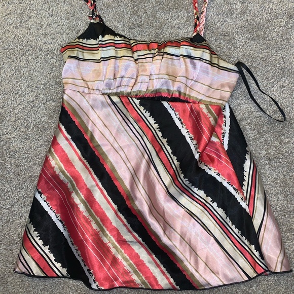 iZ byer california pink & black blouse size S - Picture 6 of 11